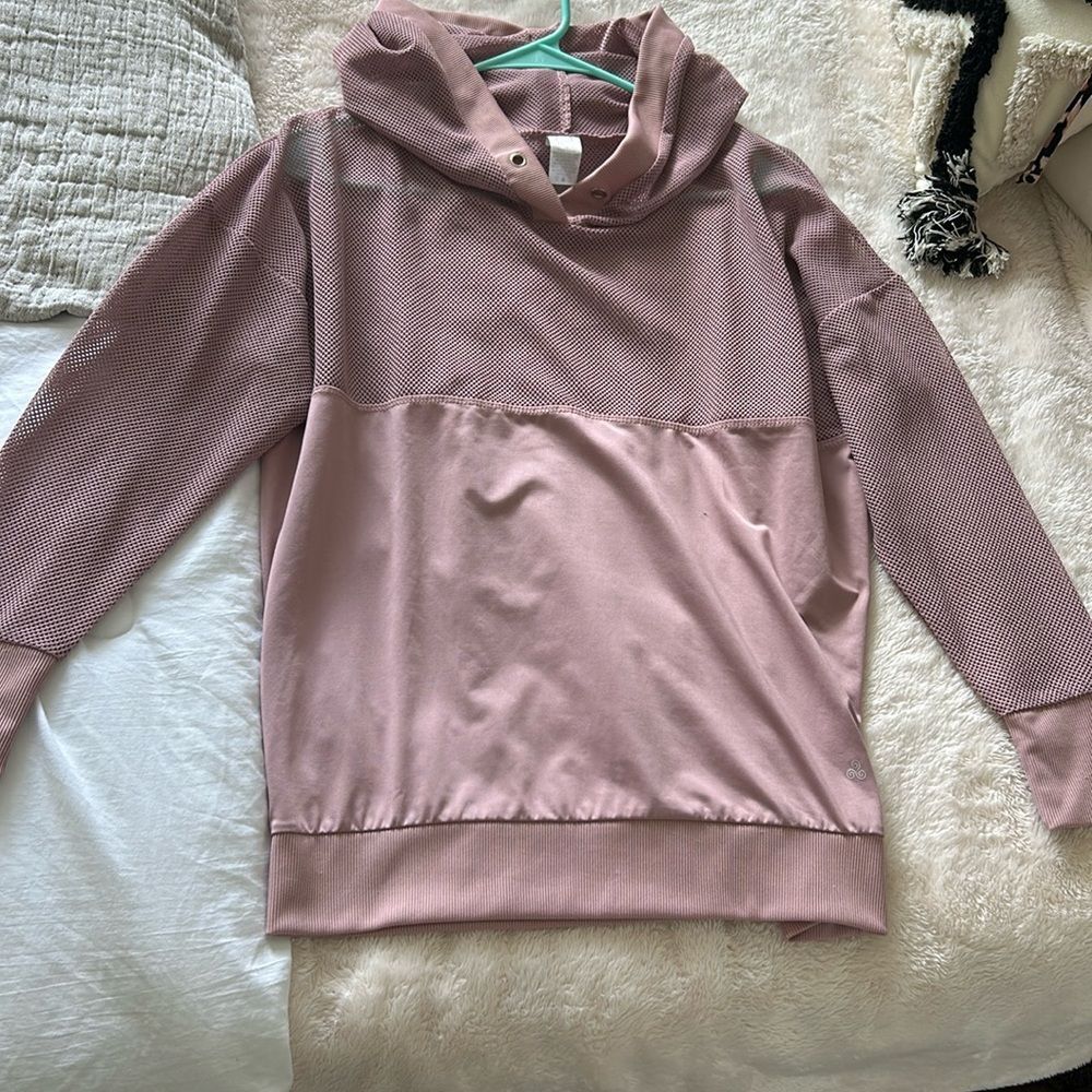 Elegant Pink Hooded Muscle Tee